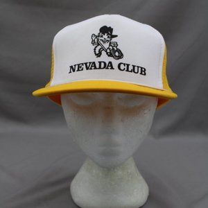 Vintage Screened Trucker Hat - Nevada Club Casino - Adult Snapback